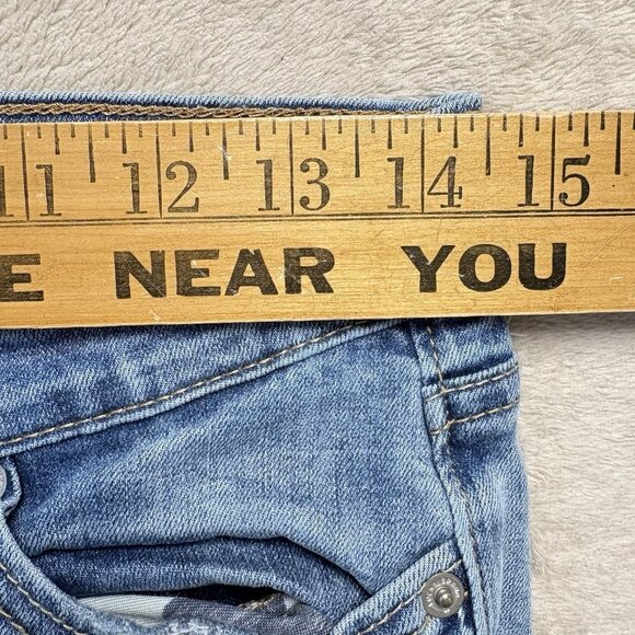 Lucky Brand Brooke Skinny Jeans Womens 6/28 Blue Mid Rise Stretch Distressed - Picture 5 of 13